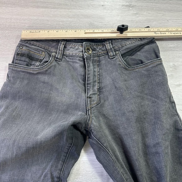 PrAna Jeans Mens 28x28 Gray Breathe Stretch Denim Straight Leg Casual Pants - Picture 10 of 16